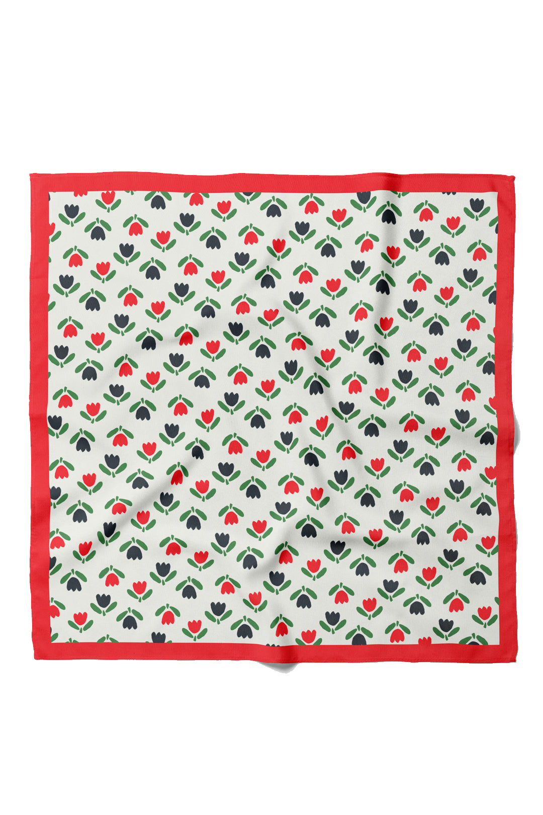 Red Tulip Cotton Bandana