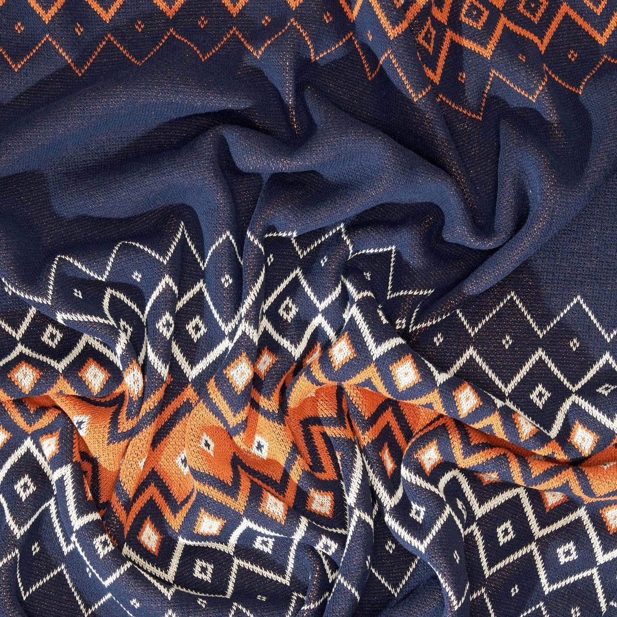 Vintage Icelandic - Cotton Sustainable Knit Throw Blanket