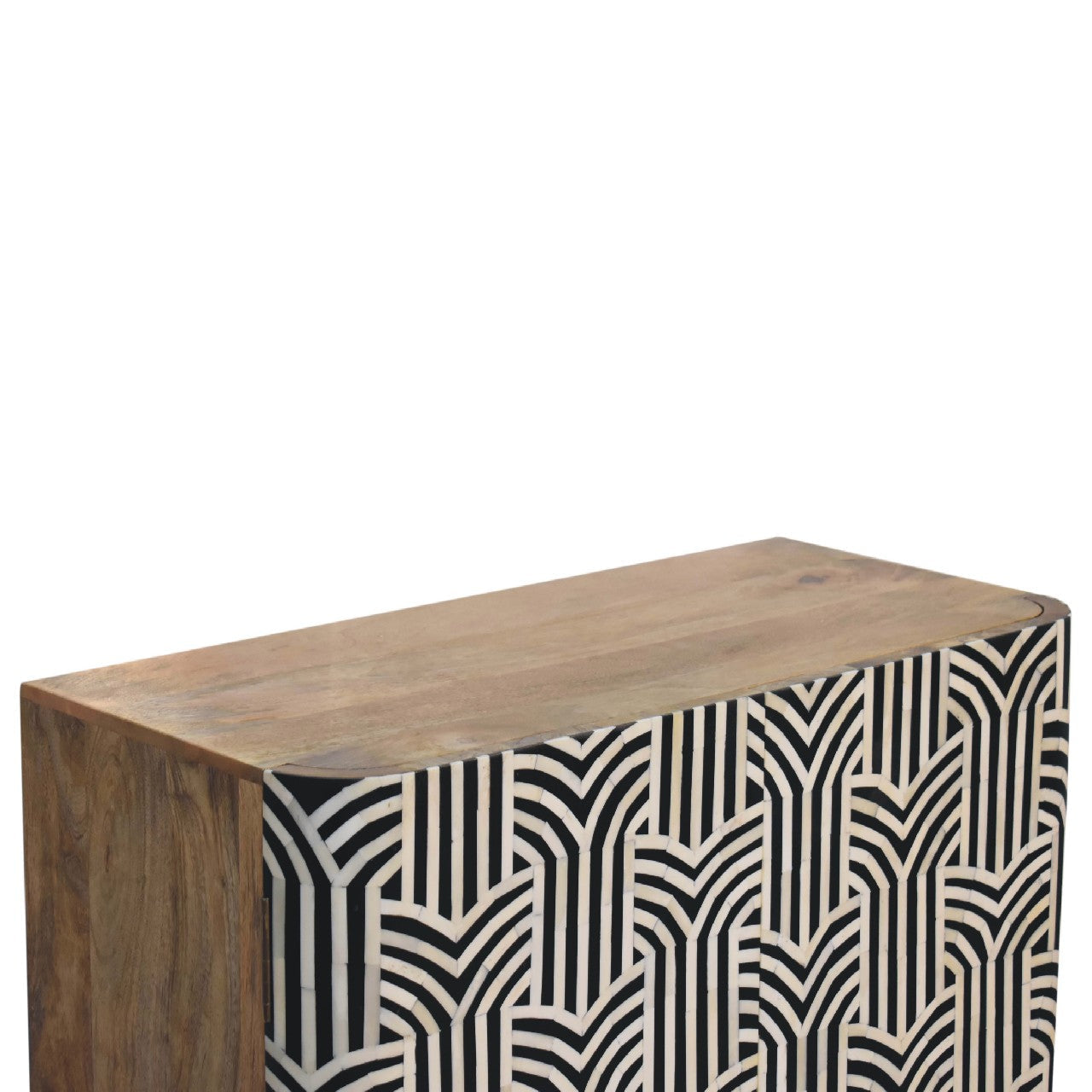 Solid Wood Edessa Bone Inlay Cabinet