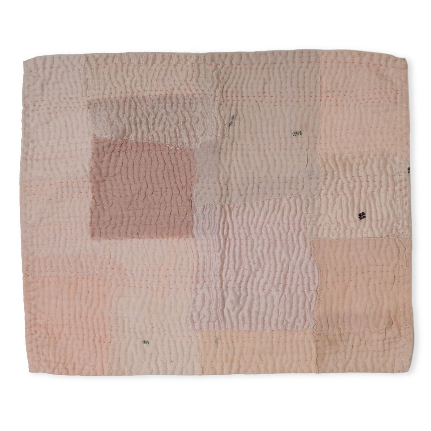 S/2 Mosaic Fray Patch Kantha Placemats