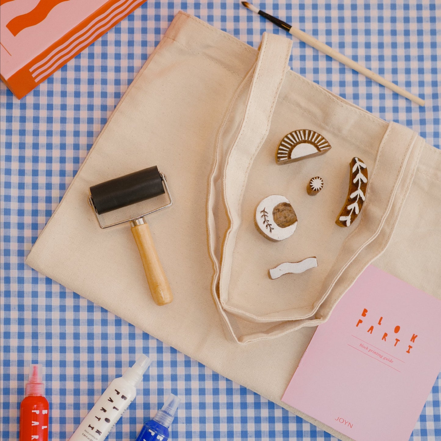 Block Printing Kit - Cosmic Print Tote Bag