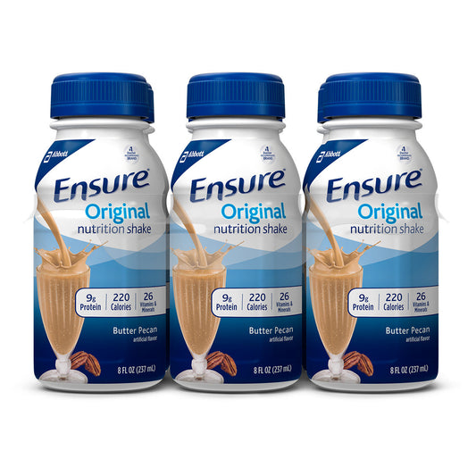 Ensure Original Nutrition Shake Butter Pecan Ready-to-Drink 8 Fl Oz Bottles
