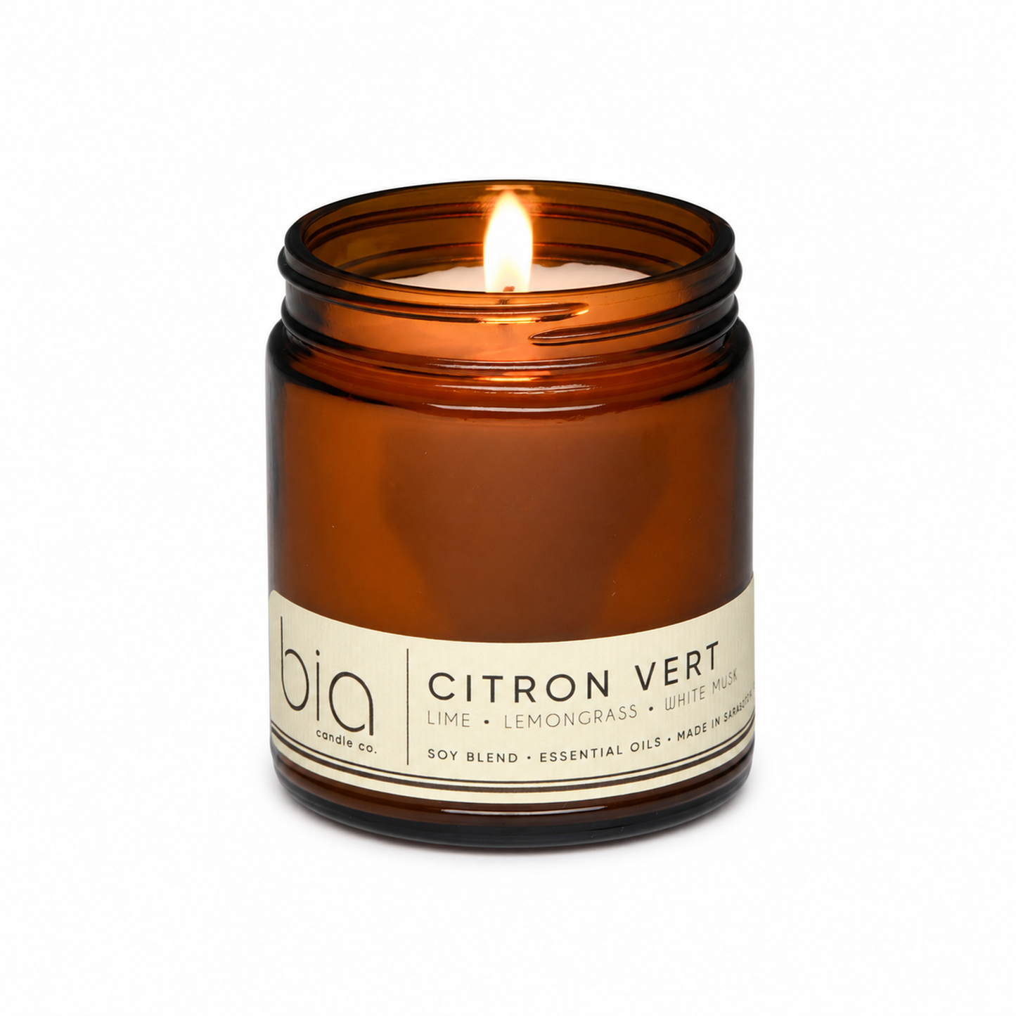 Citron Vert Soy Blend Candle — Lemon, Lemongrass & Bergamot