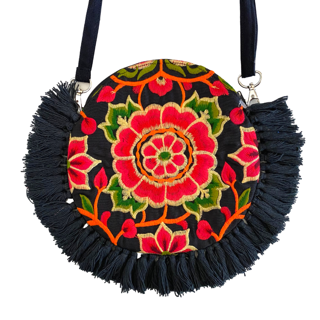 Tassel Crossbody Flor Canteen Bag | Clutch - Thailand
