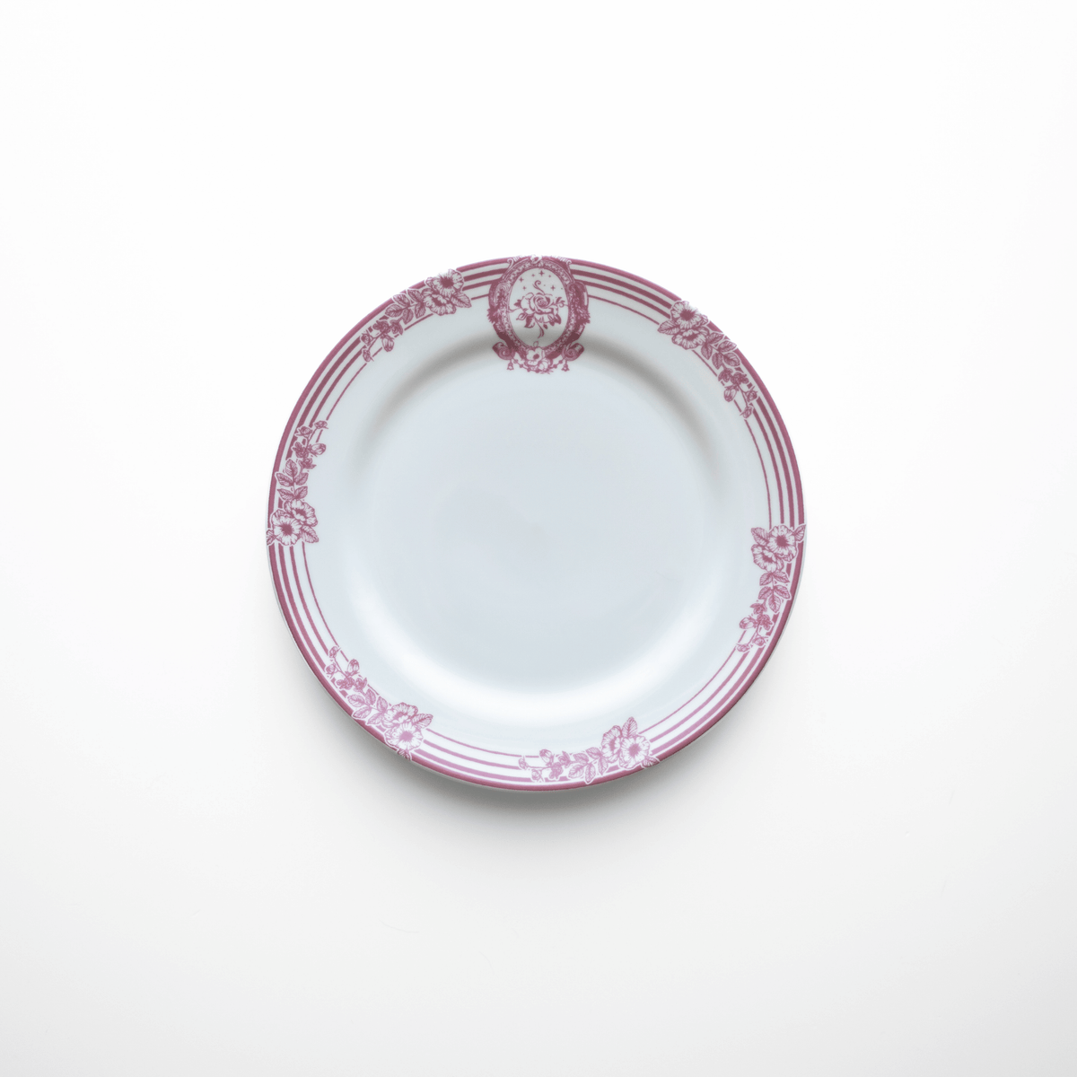 Pink Symphony Porcelain Salad Plates, Set of 4