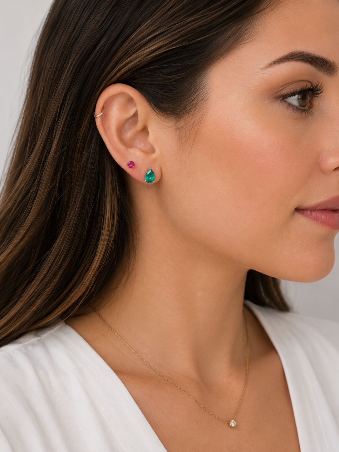 Teardrop Stud Earrings