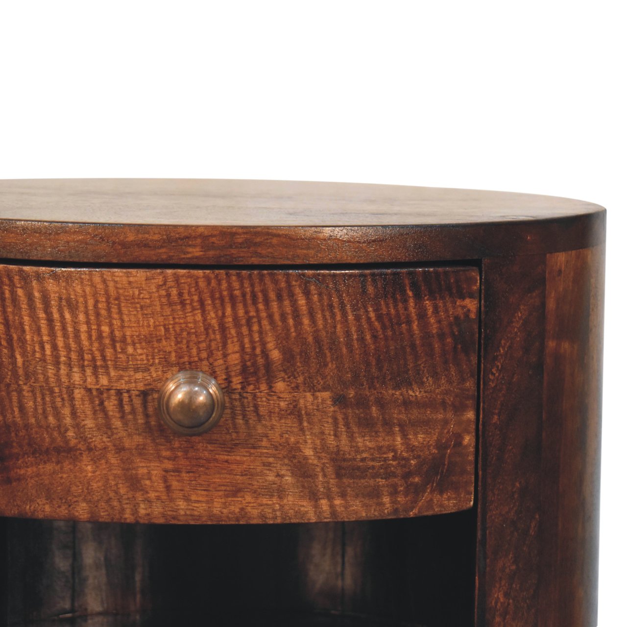 Solid Wood Cortez California Walnut Bedside Table