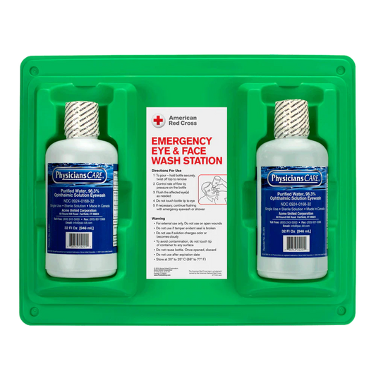 Emergency Eyewash Station with Dual 32 oz Bottles (DS)
