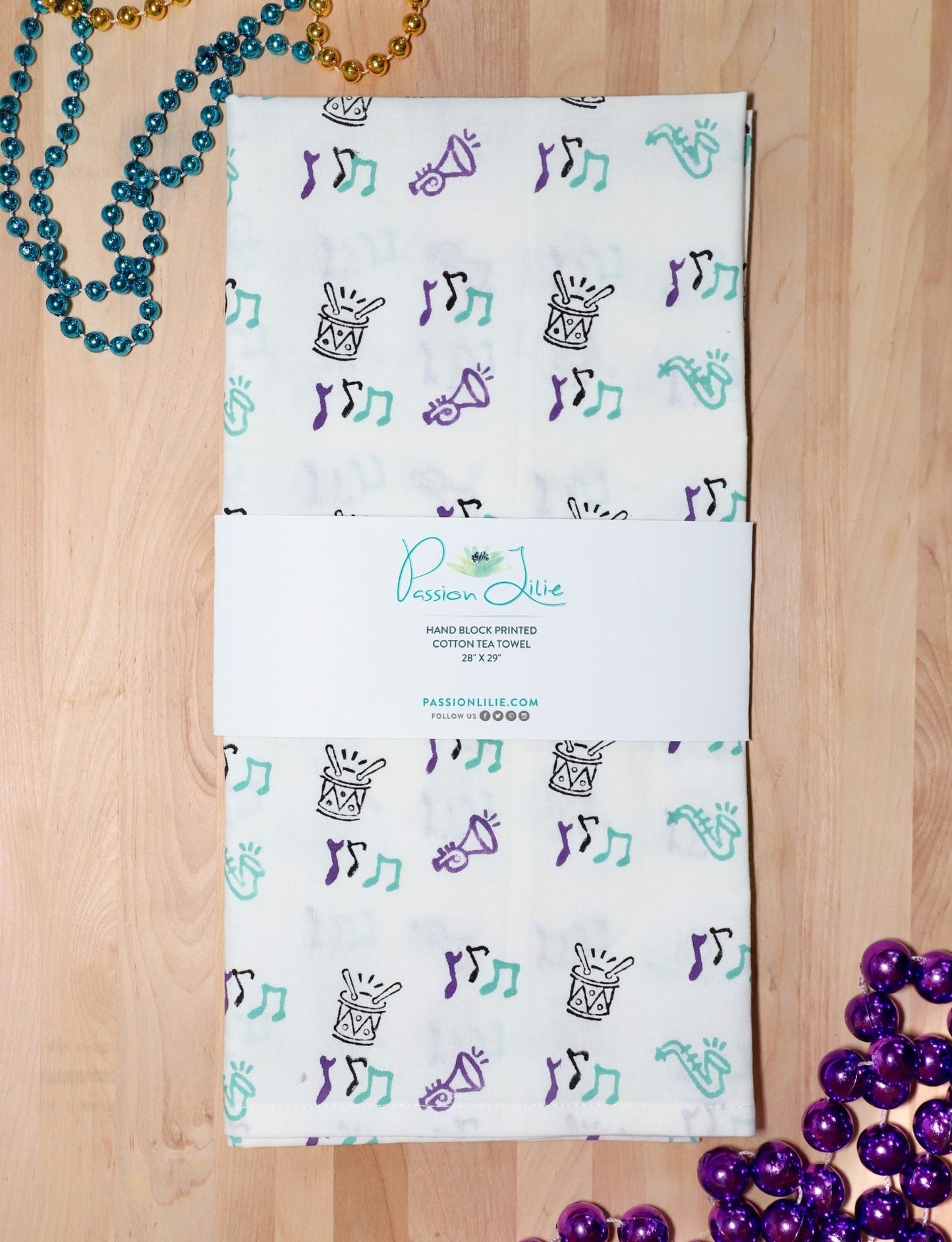 S/2 Second Line Cotton Tea Towel