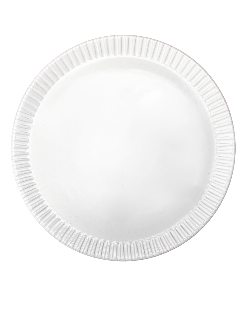 Milk White Lines Serving Tray