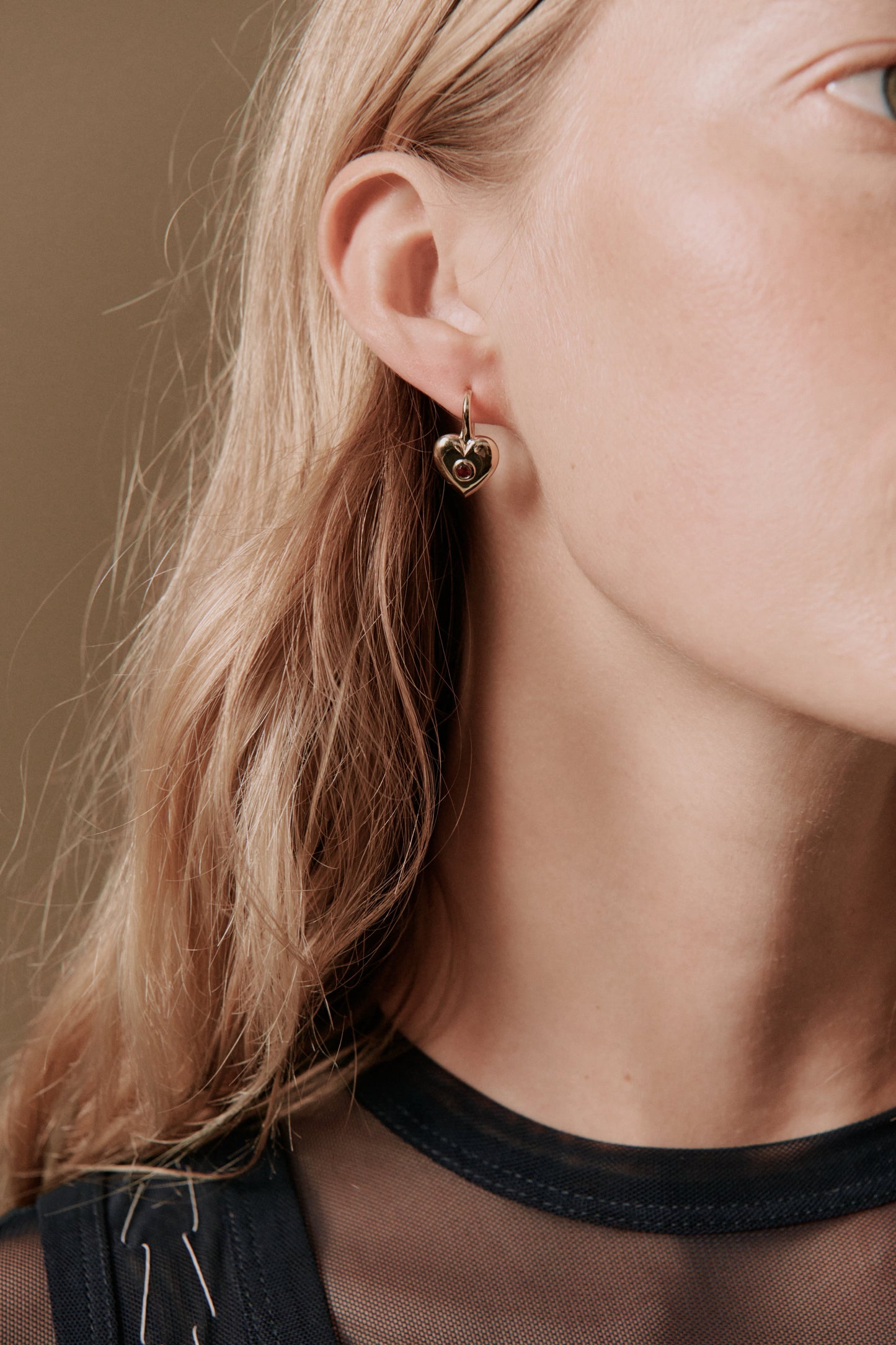 Billie Heart Gem Earrings