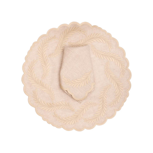 Leaves Linen Napkin & Placemat Set of 4
