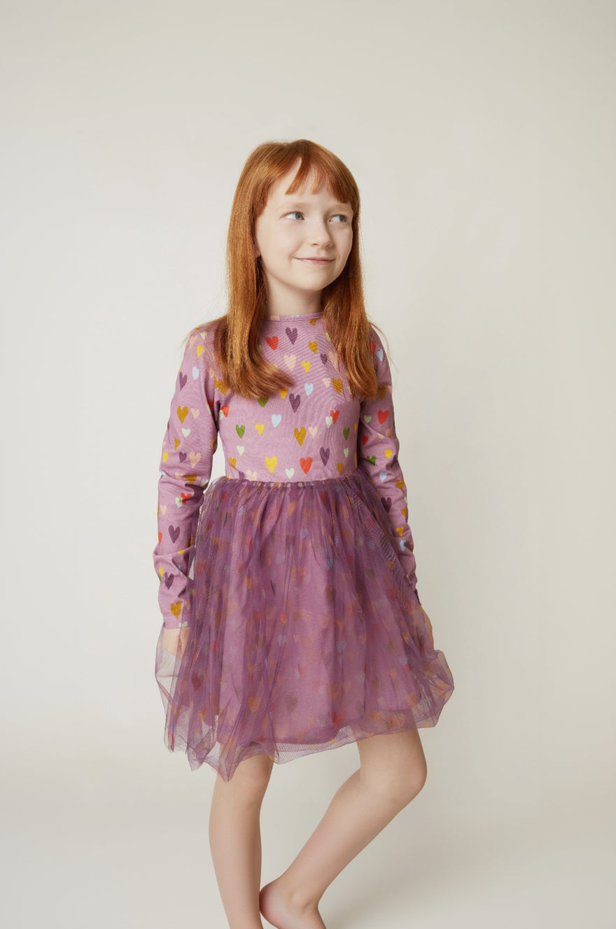 Mini Hearts Tulle Dress