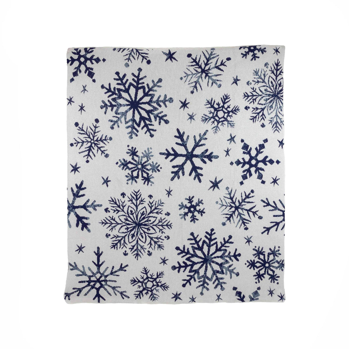 Nordic Snowflakes - Cotton Sustainable Knit Throw