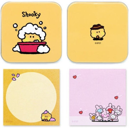 BT21 Minini Tin Case Memo Pad