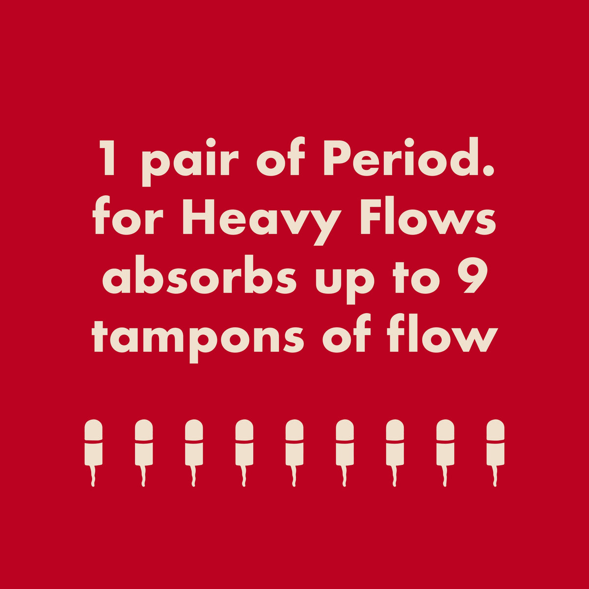 The Extra Coverage High Waisted Period. in Organic Cotton For Heavy Flows