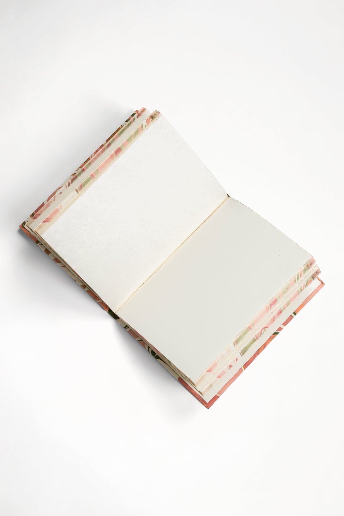 Hand-Marbled Hardcover Notebook in Peony Bloom