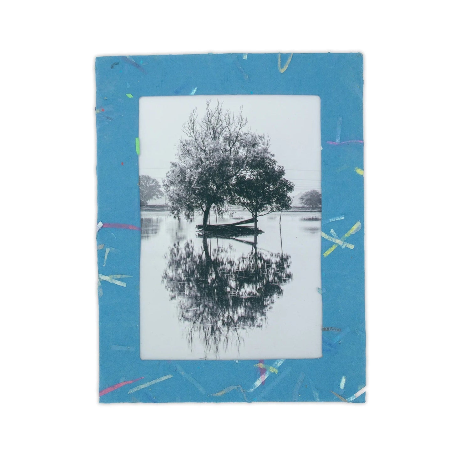 Handmade Photo Frames | Upcycled Tree-Free Paper | Sustainable Home Décor | Set of 5