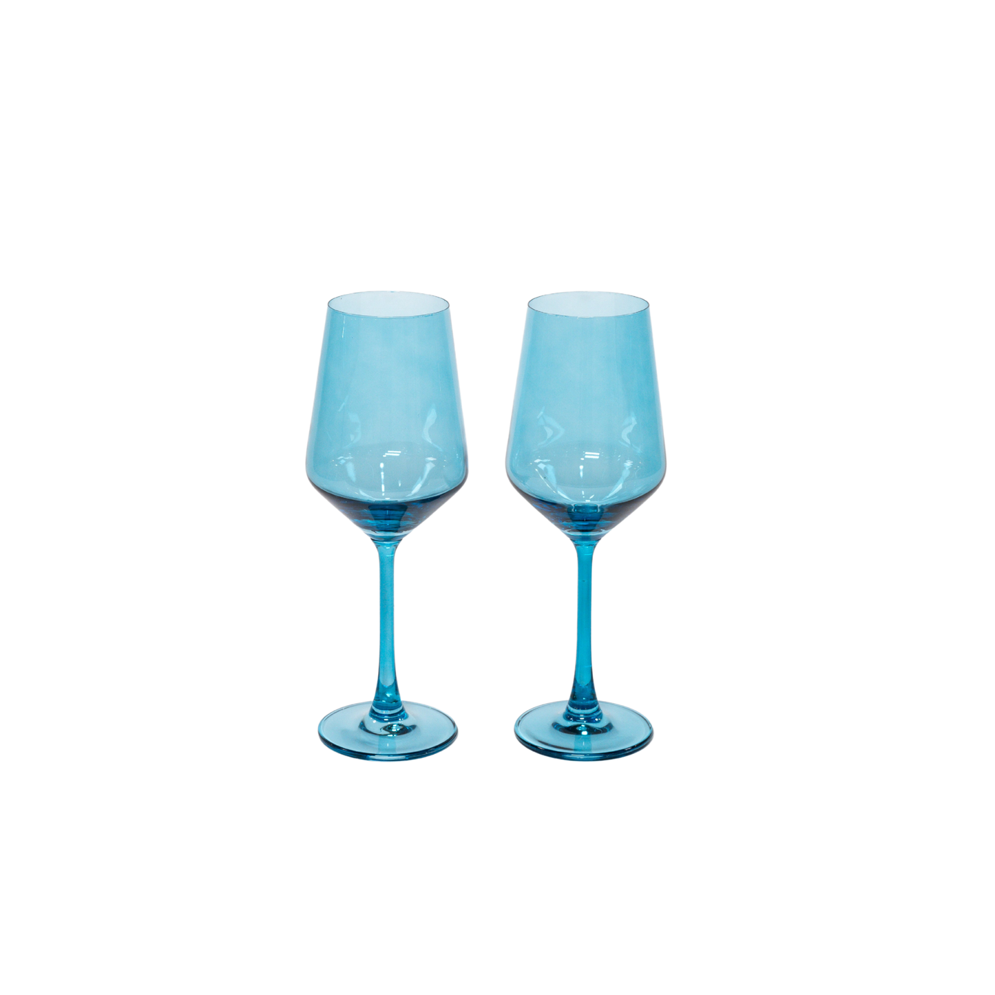 Blue Lagoon - Colored Wine Glass