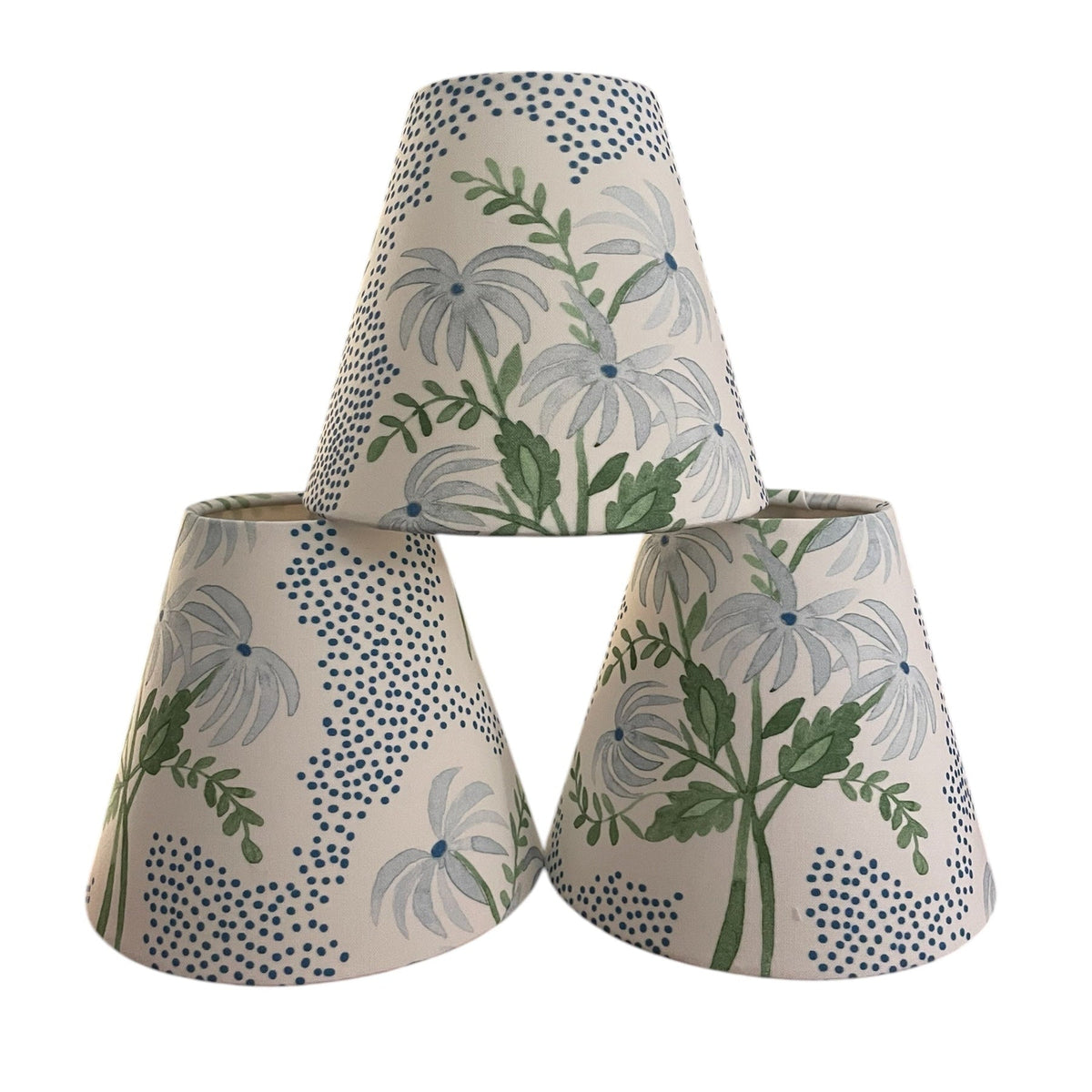 Blue Floral Chandelier Lampshade
