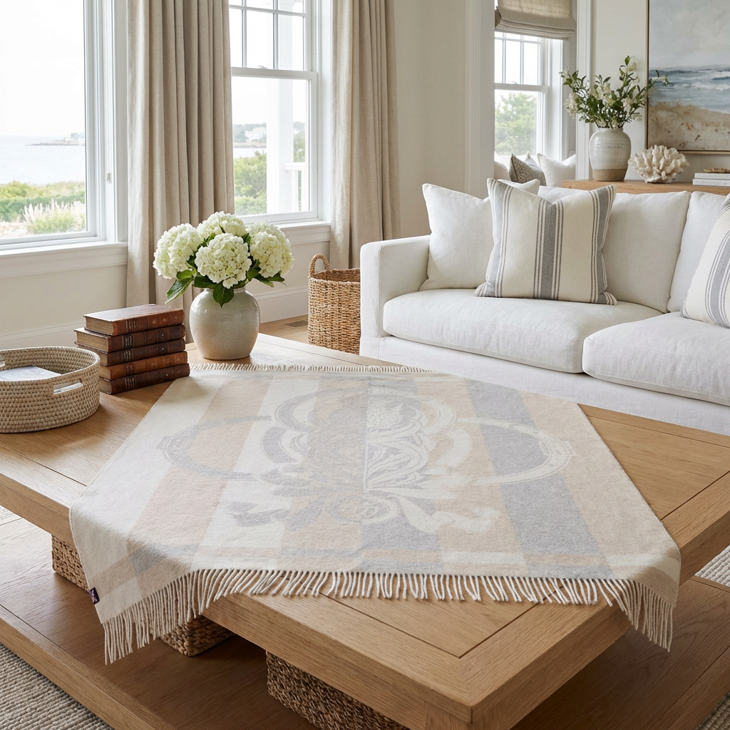 Thistle Reign Reversible Throw – Extra-Fine Italian Merino Wool | 56" x 72" - Osadia Concept Store
