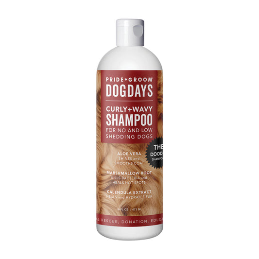 DOGDAYS Hydrating Dog Shampoo for Curly & Wavy Coats — Tear-Free, Vegan, and Hypoallergenic