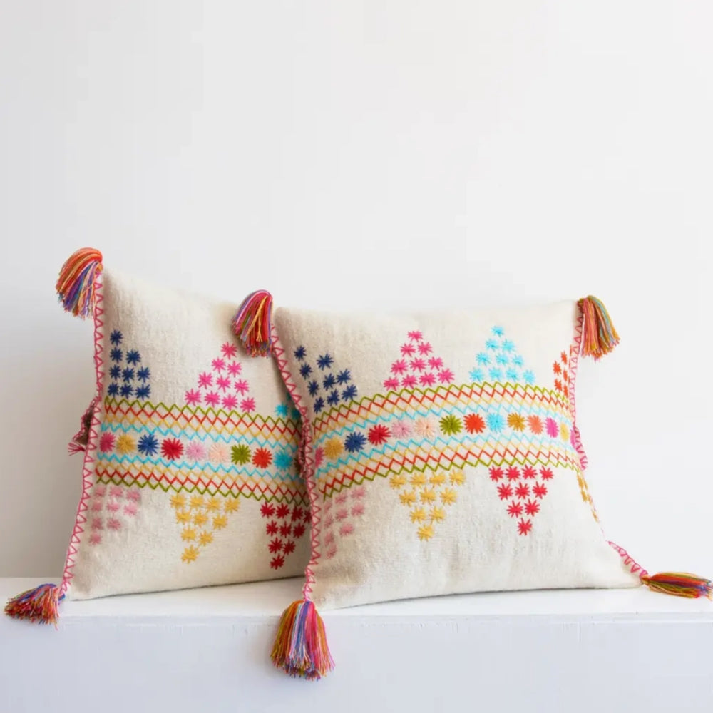 Erika Pillow - Natural/Multicolor (20x20)