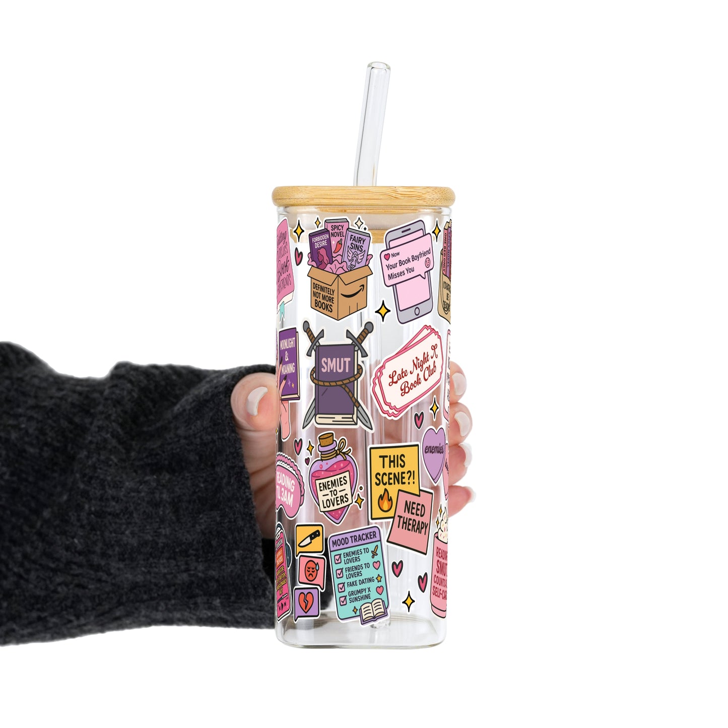 Spicy Book Lover Cup With Lid & Straw