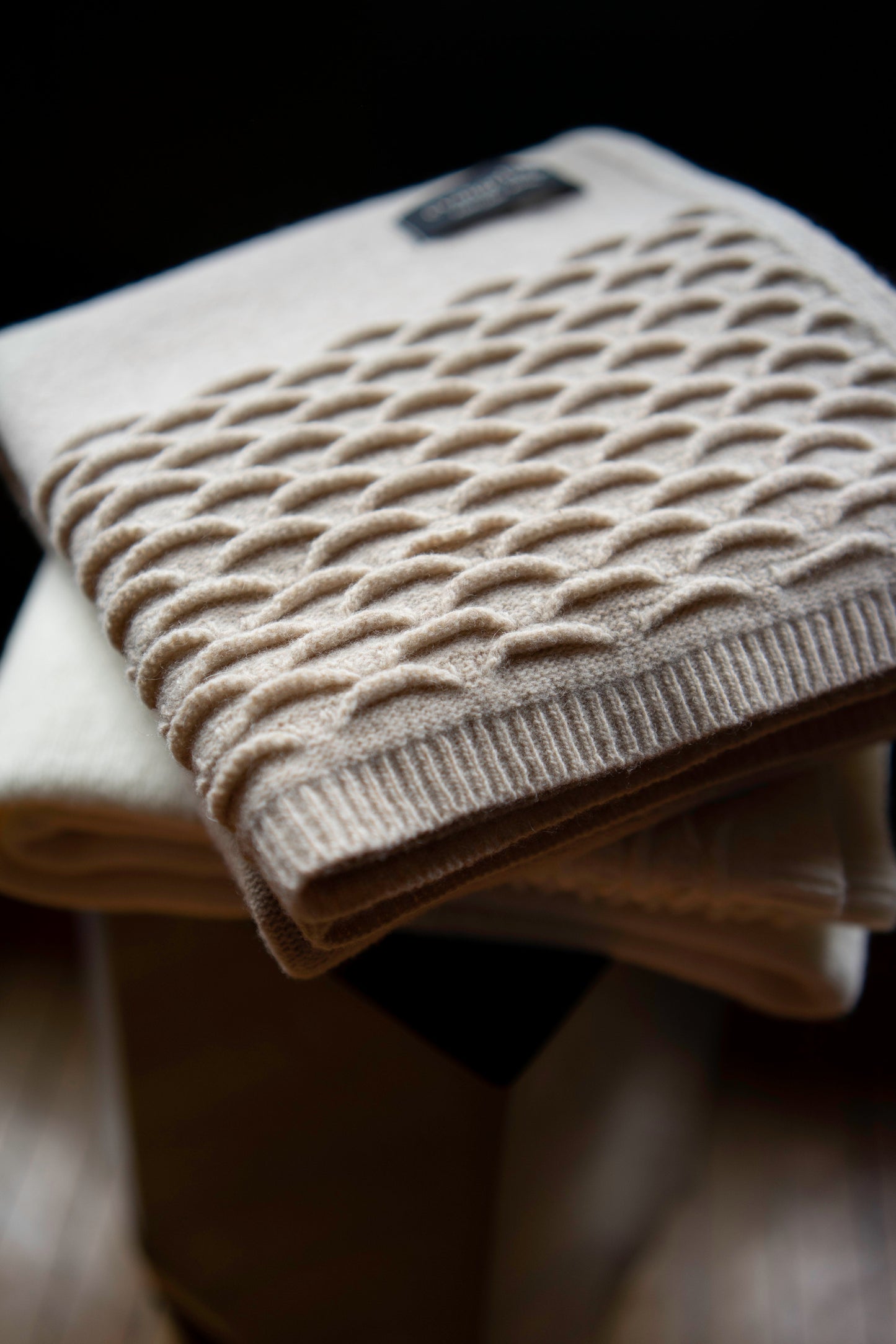 Baby Blanket Knit Scallops