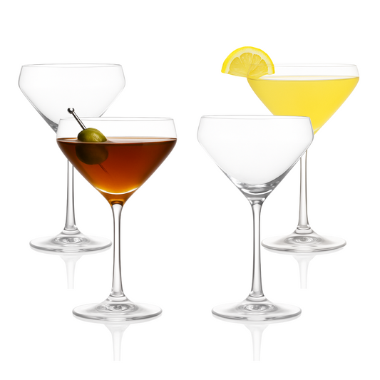 Hand Blown Martini Glass 10oz - (Set of 2, 4, or 6)