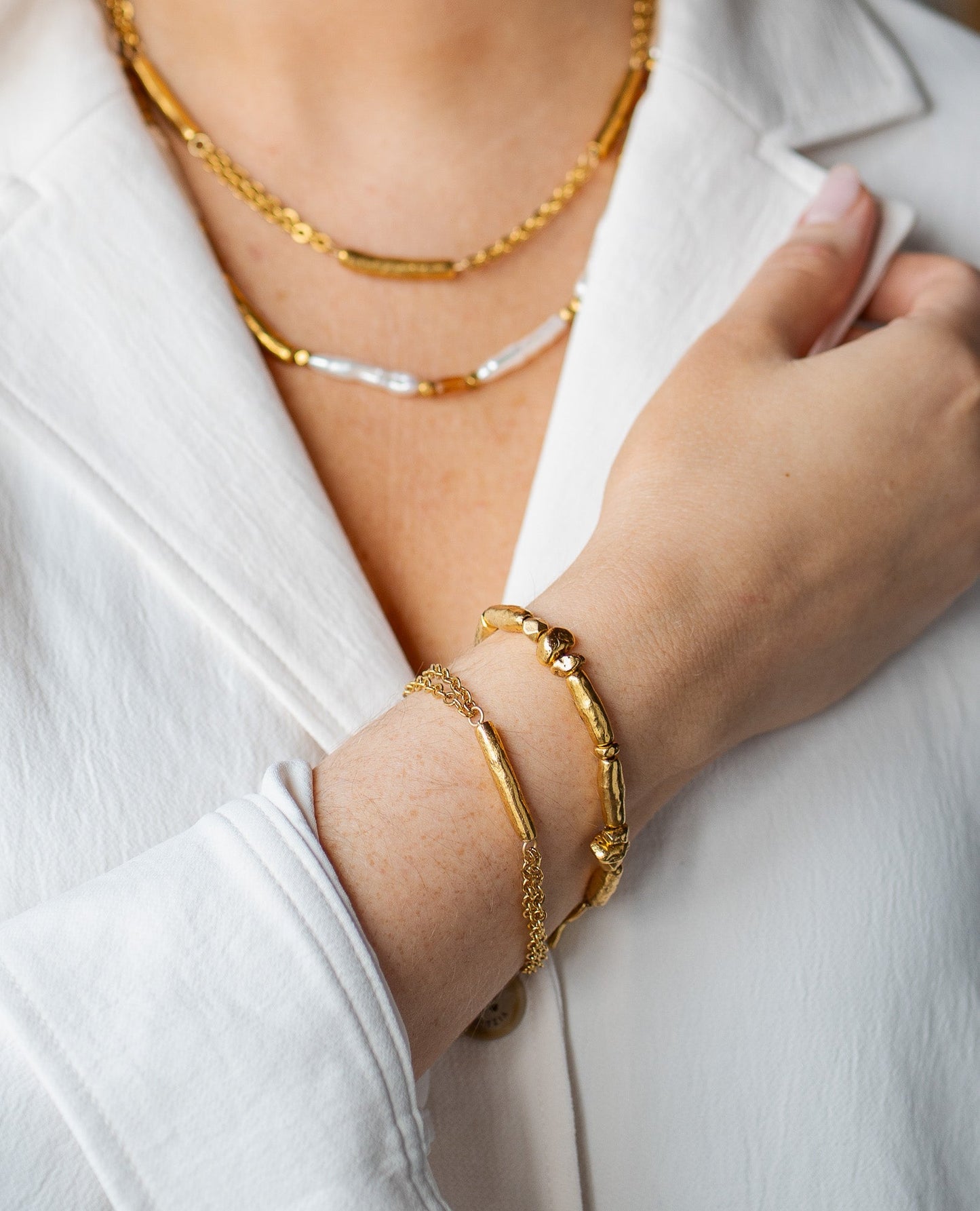 Tube Bead Bracelet