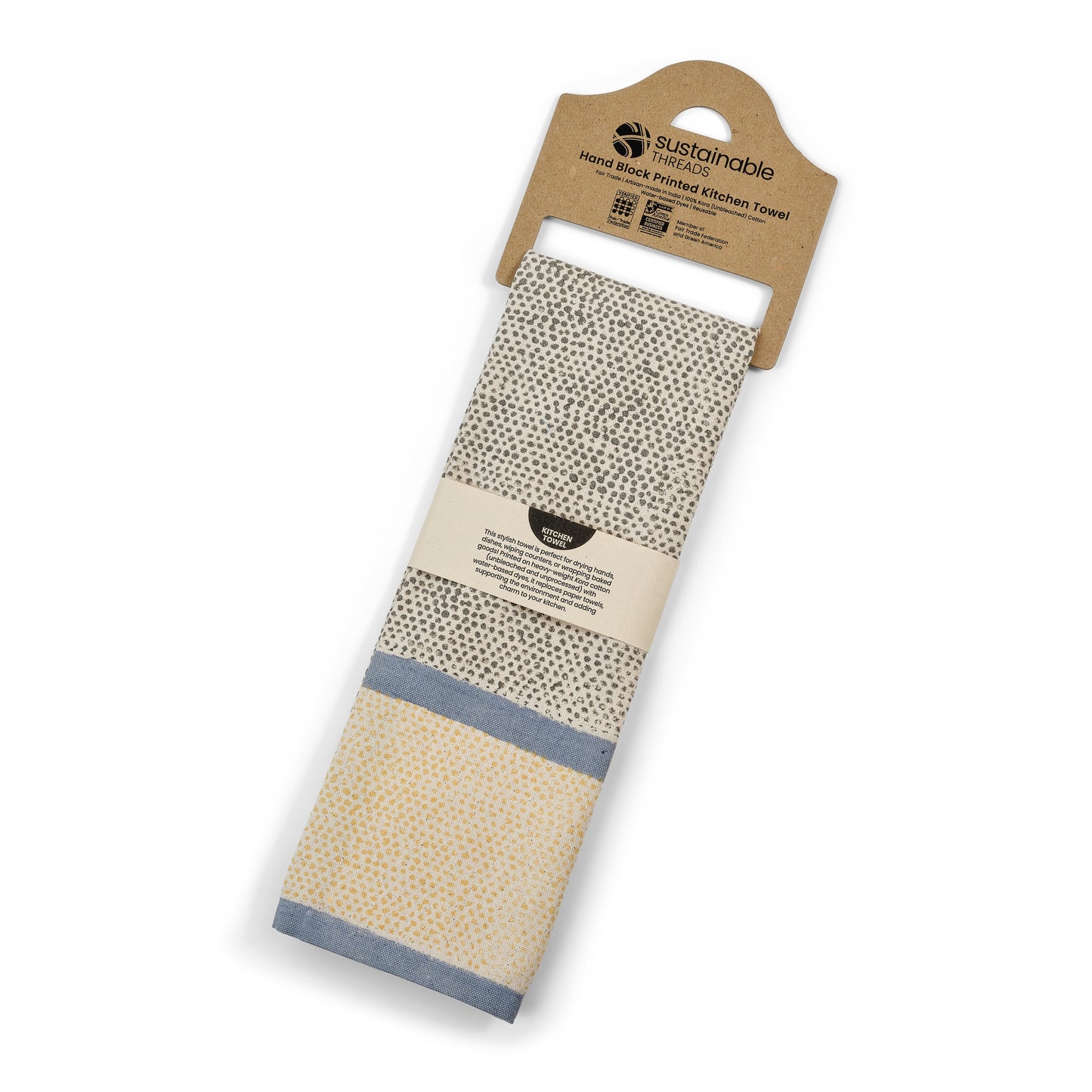 Kora Cotton Kitchen Towels | Set of 2 | RAINDROP