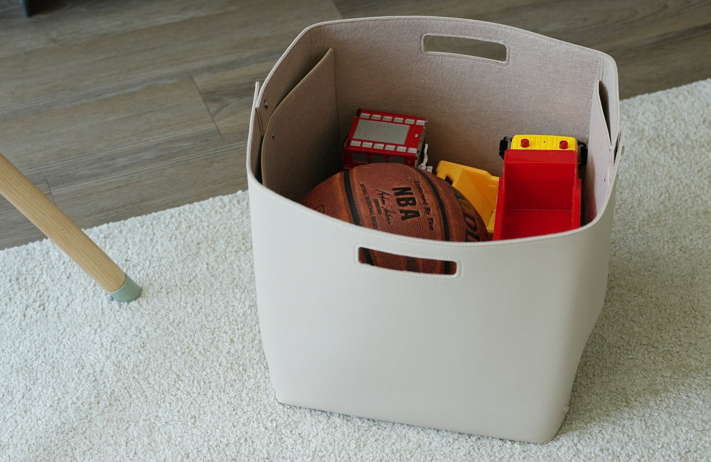 Set of Felt-lined Storage Basket for Cube Organizer
