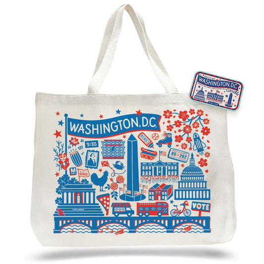 Washington DC Landmarks Candle & Tote Gift Set