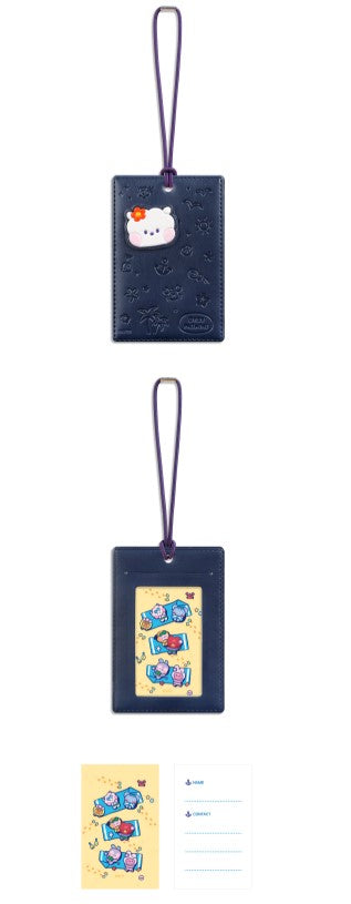 BT21 Minini Leather Patch Travel Tag Vacance