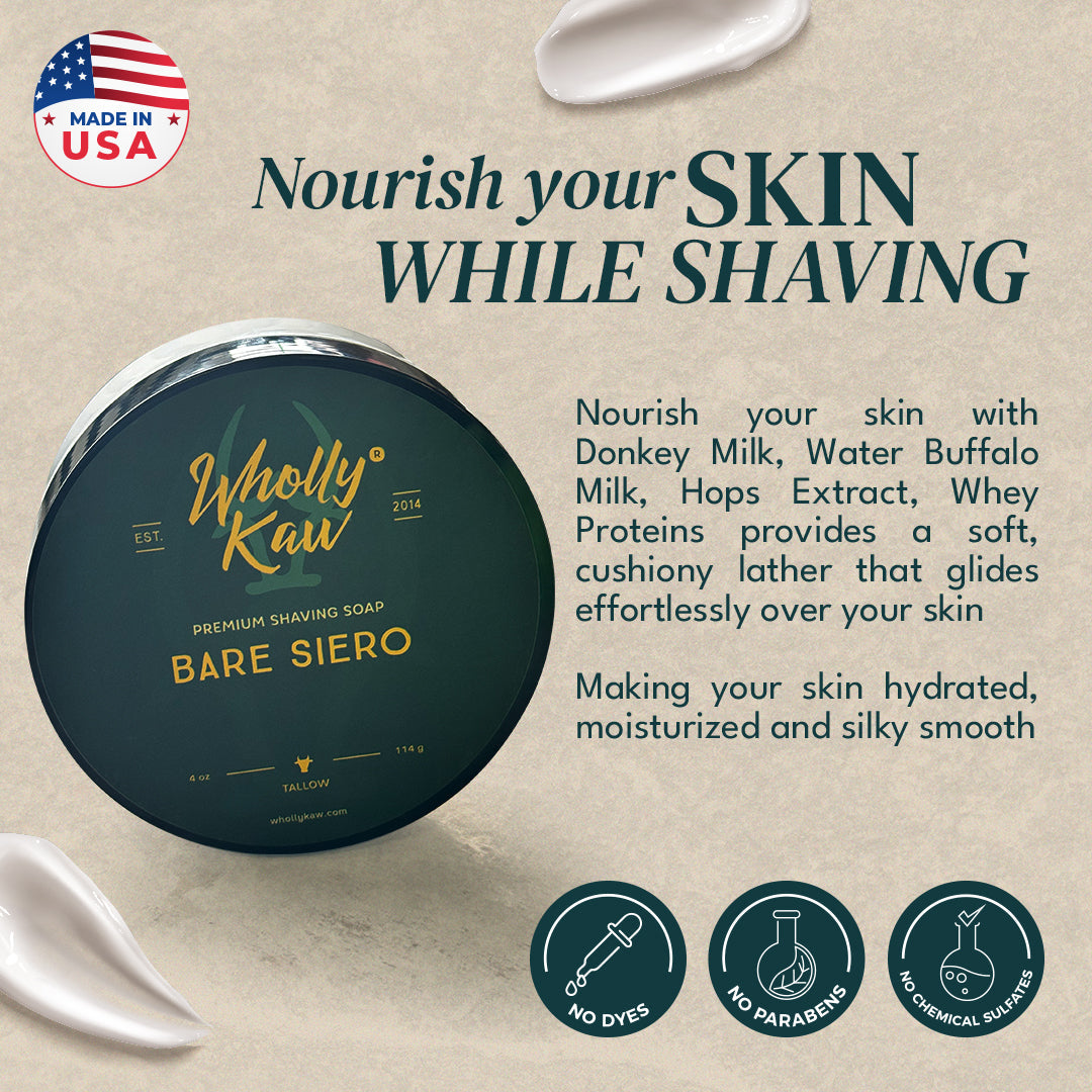 Unscented Tallow Shaving Soap – Premium, Natural, and Gentle for Sensitive Skin