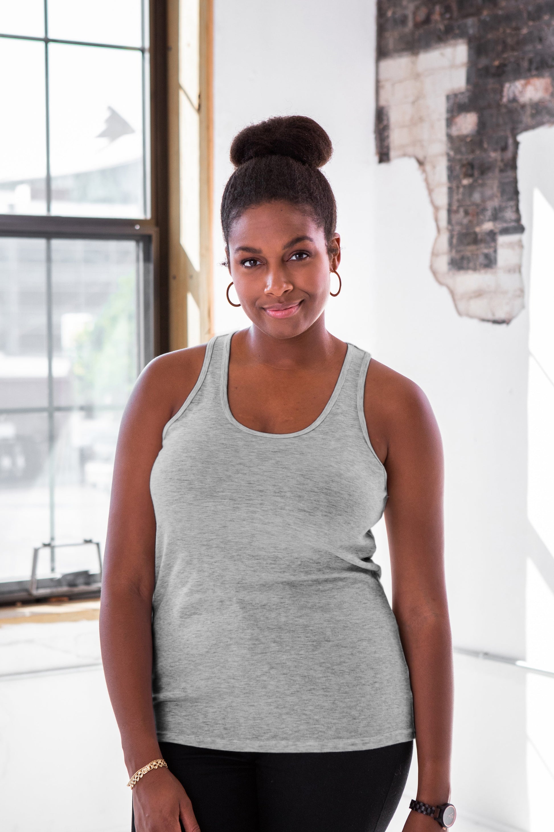 Ladies Premium Cotton Rib Racerback Tank - Osadia Concept Store