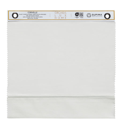 Corvelle Supima Cotton Sateen Sheet & Duvet Swatch