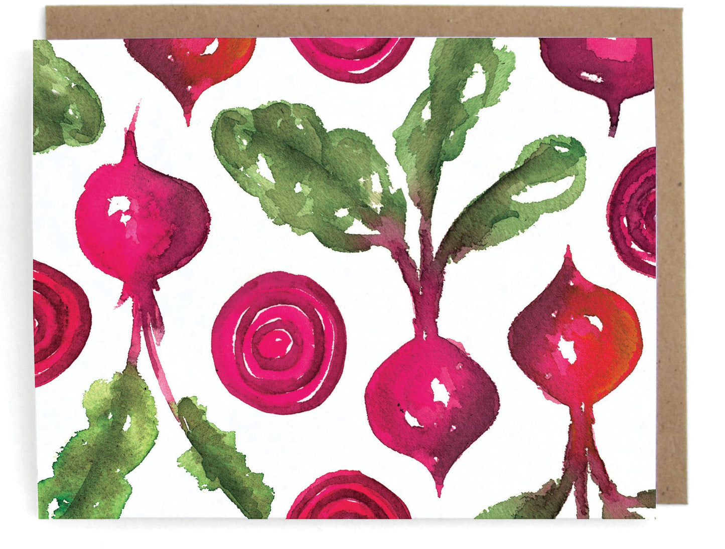 Beets Watercolor Card - Set of 8