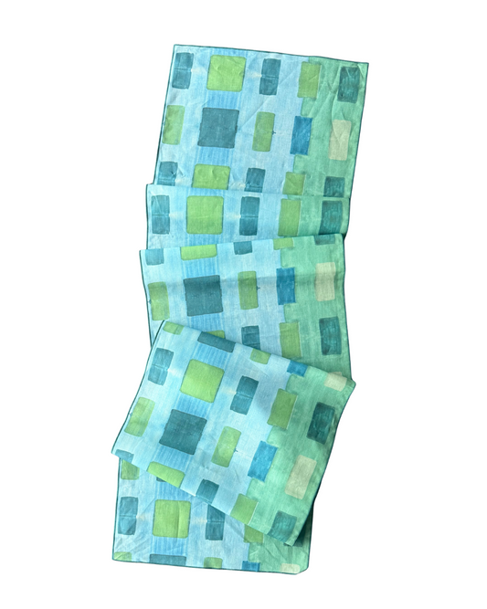 Blue Tapestry Runner