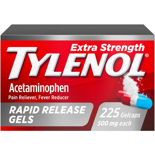 Tylenol Extra Strength 500 Mg Acetaminophen Rapid Release Gels