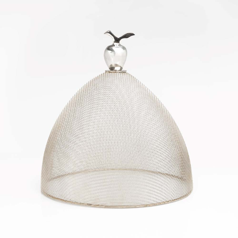 Silver Nickel Mesh Domes Set of 2 (1 Each Lg & Sm)
