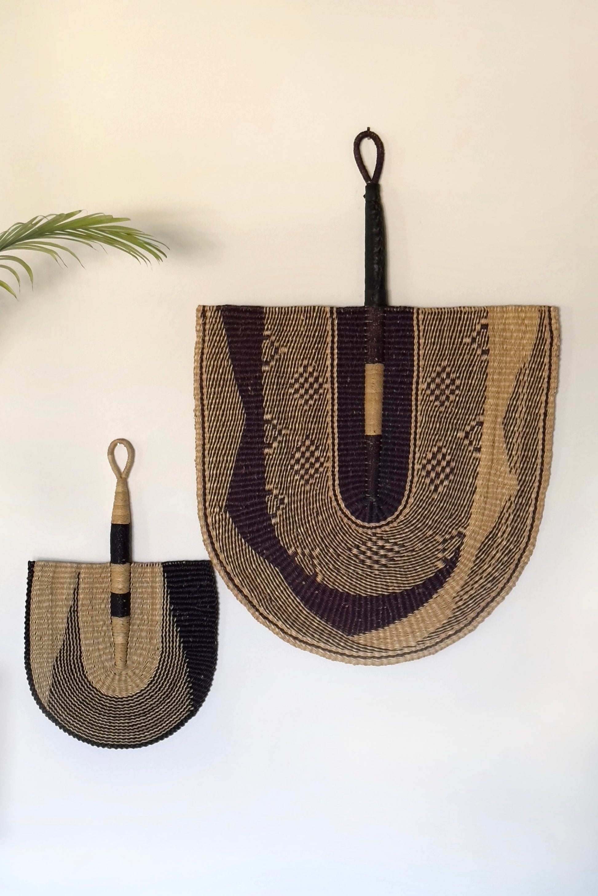 Large Fan in Natural & Black - Osadia Concept Store