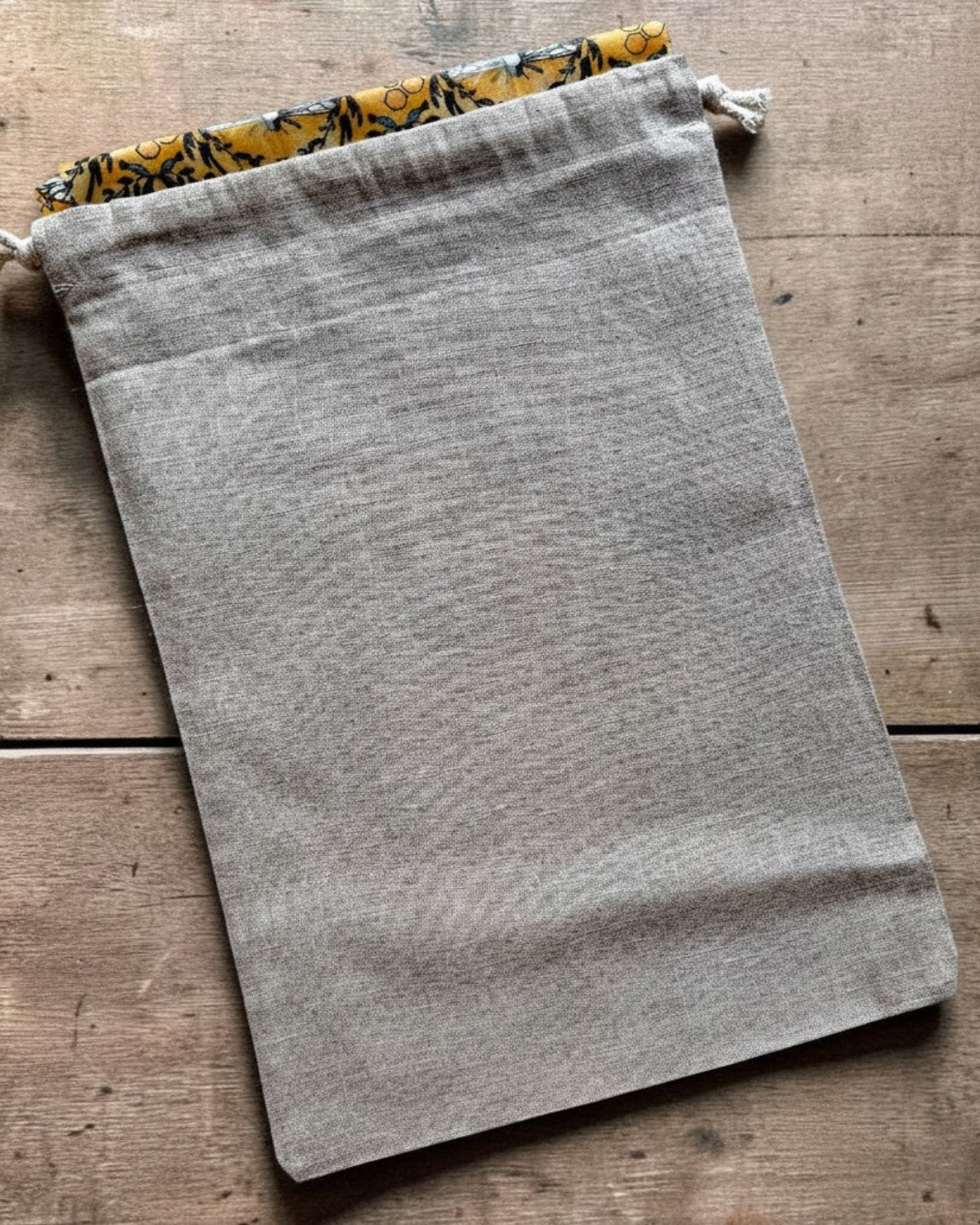 Linen Bread Bag with Beeswax Liner
