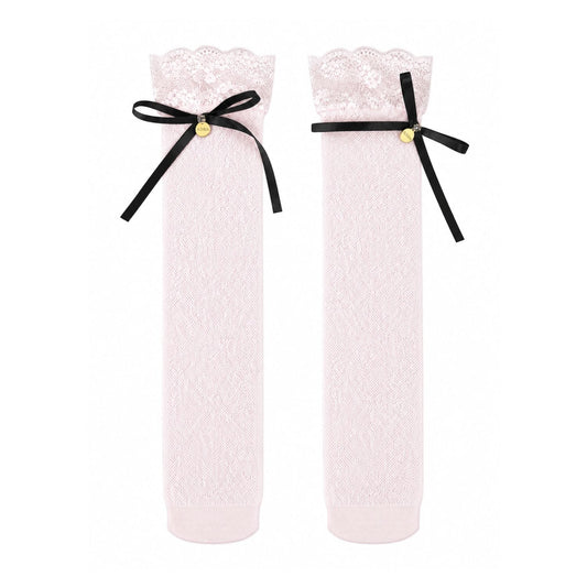 Blush Noir Lace Charm Socks