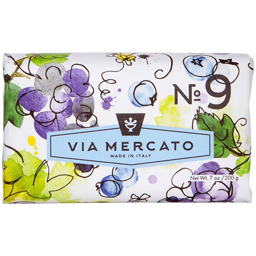 Via Mercato Nro. 9 Soap (Grape, Black Currant & Musk) 7oz