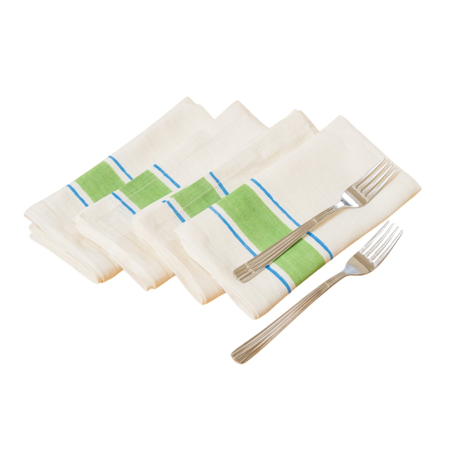 Taal Linen Napkins - Green (Set of 2)