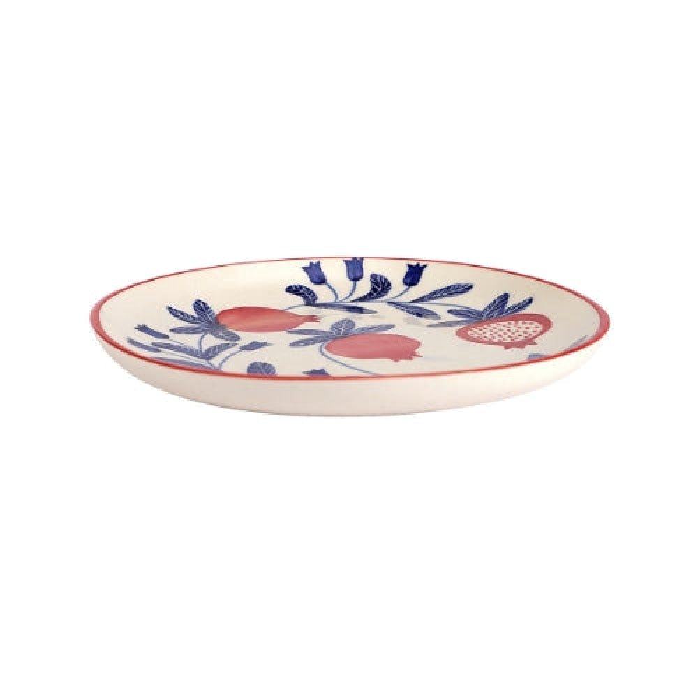 Indian Anaar plate, Red- 7x1 Inches (Set of 4)