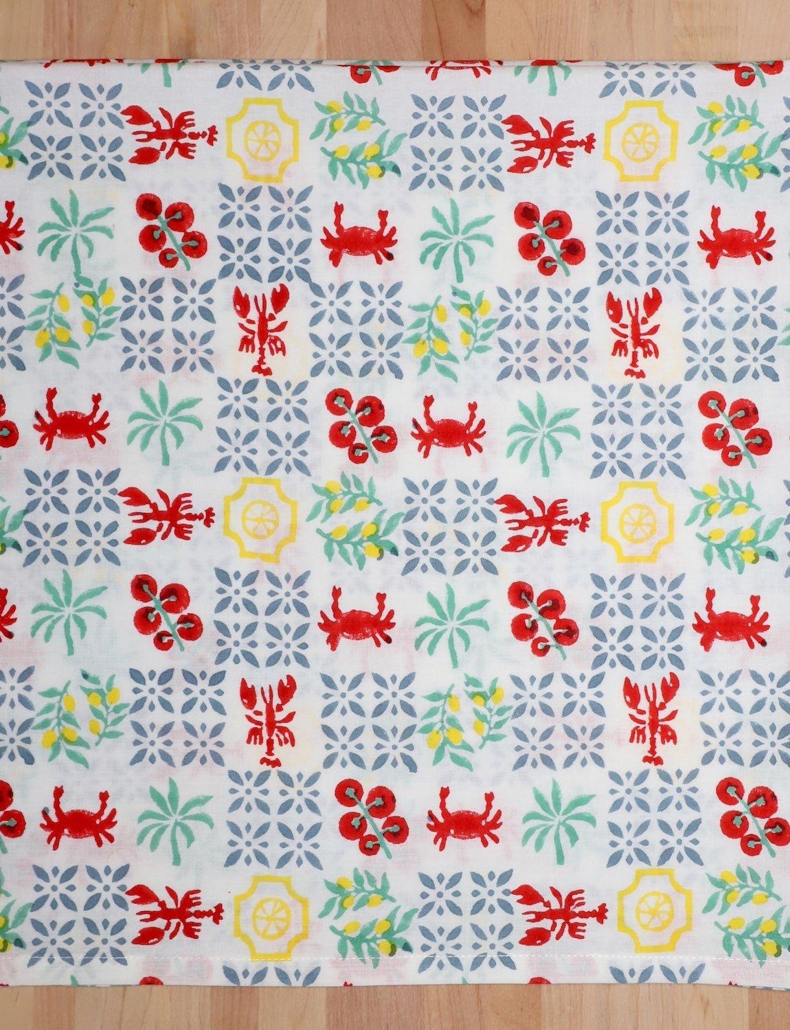 S/2 New Orleans Riviera Cotton Tea Towel