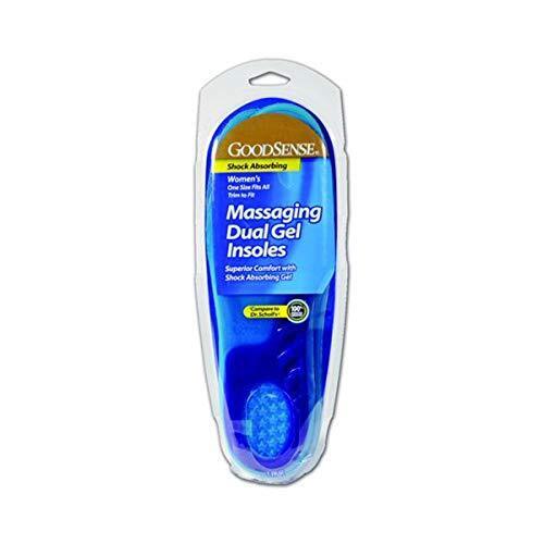 Geiss, Destin & Dunn Inc. Goodsense Women's Massaging Gel Insoles OSFA Trim To Fit, Blue